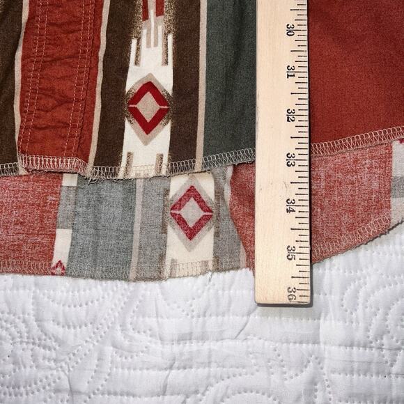 Wrangler Western Shirt Mens Size XXXL Pearl Snap Aztec Southwestern Long-Sleeve - Picture 6 of 14